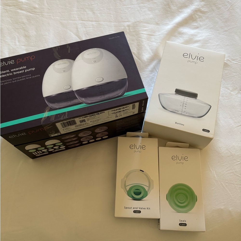 Elvie Pump Wearable Electric Breast Pump with NIB Accessories